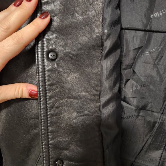 Vintage Mantles unisex leather jacket, winter coat, excellent condition, M-XL - Picture 9 of 9